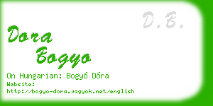 dora bogyo business card